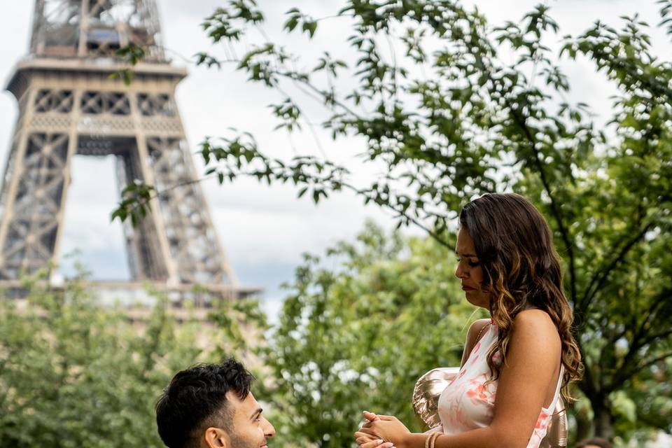 Demande en mariage - Trocadéro