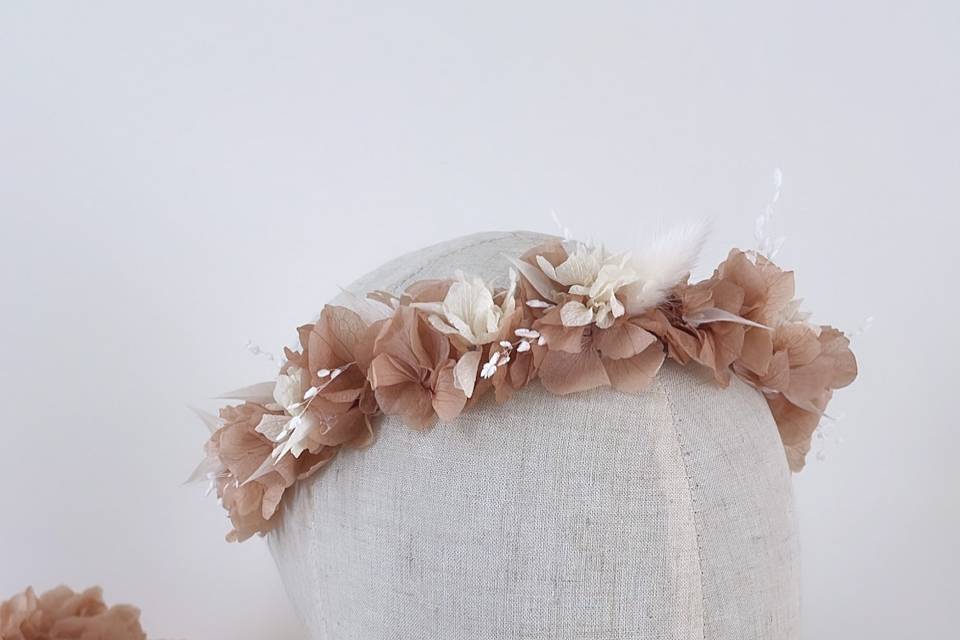 Headband fleurs séchées