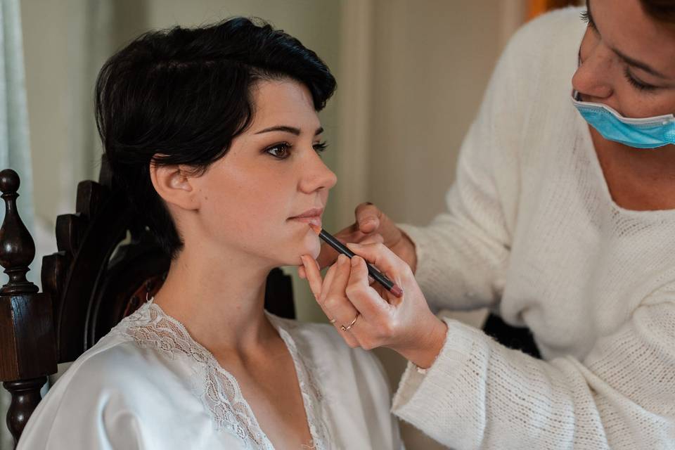Les préparatifs de la mariée