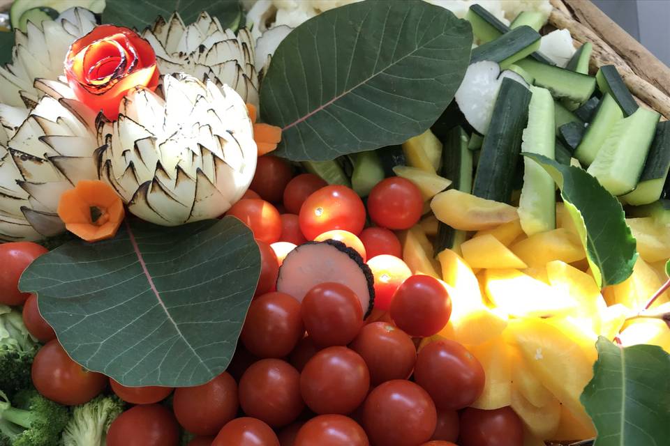 Panier de légumes croquants