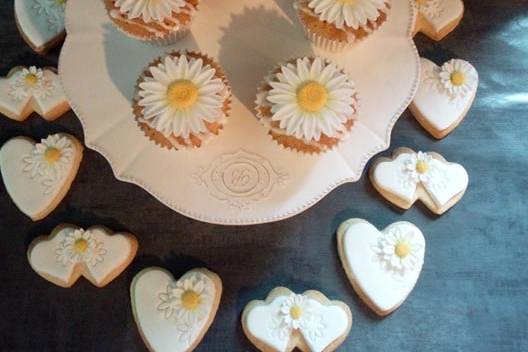 Wedding cupcakes et biscuits