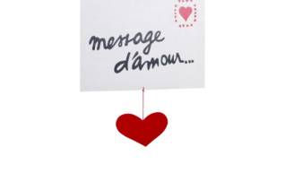 Message d'amour a suspendre