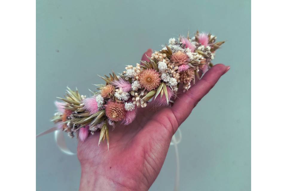 Couronne fleurs séchées