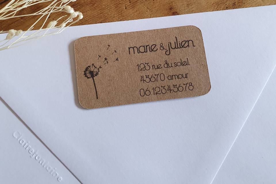 Fairepart mariage gourmand