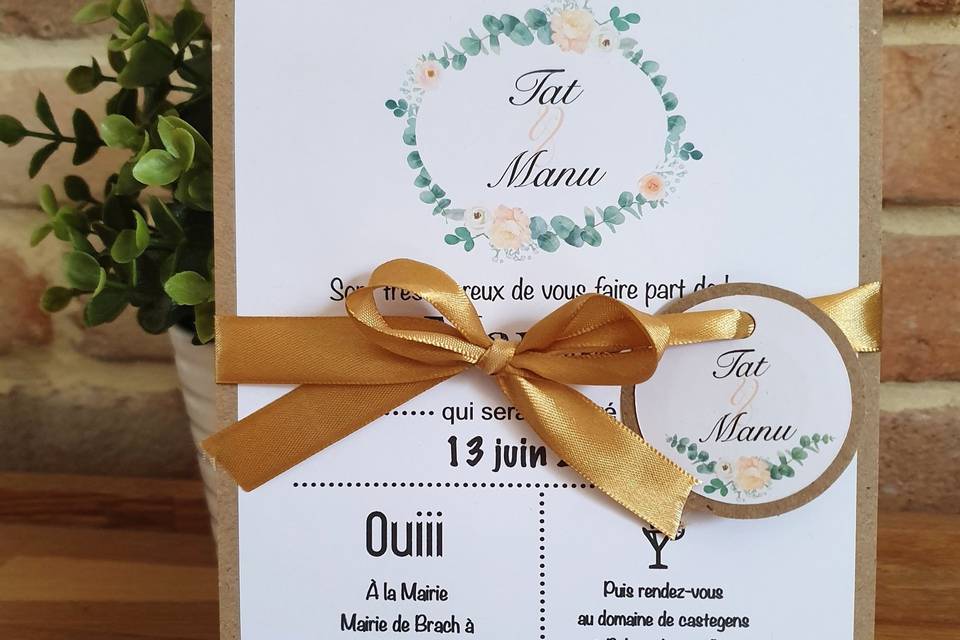 Menu mariage cocotte