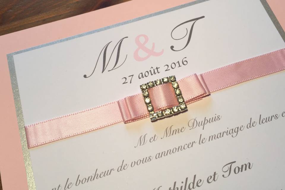 Fairepart mariage bijou