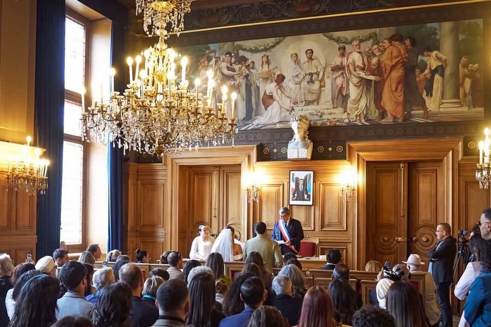 Cérémonie à la mairie