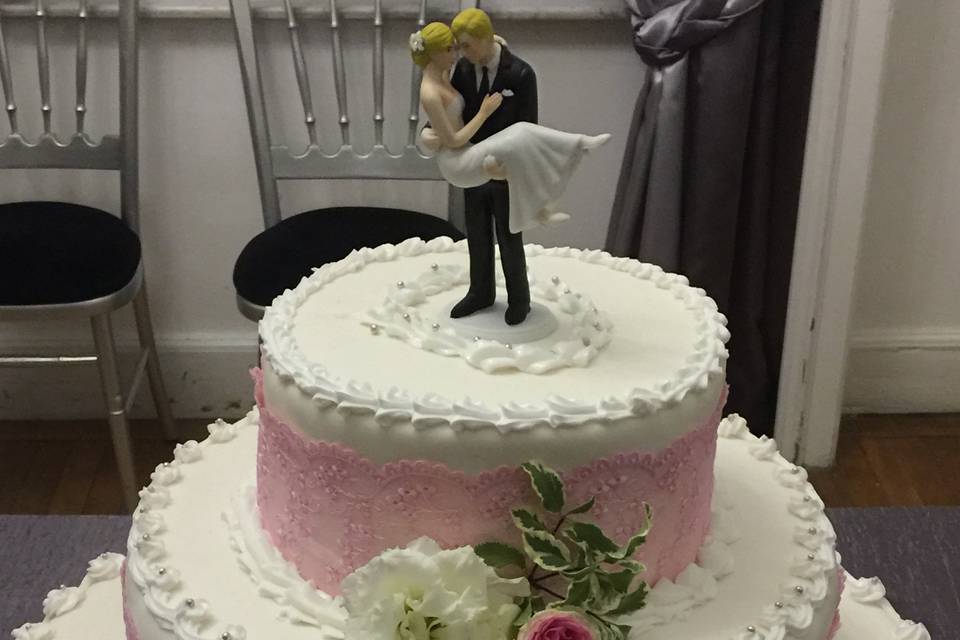 Wedding cake thème Rose