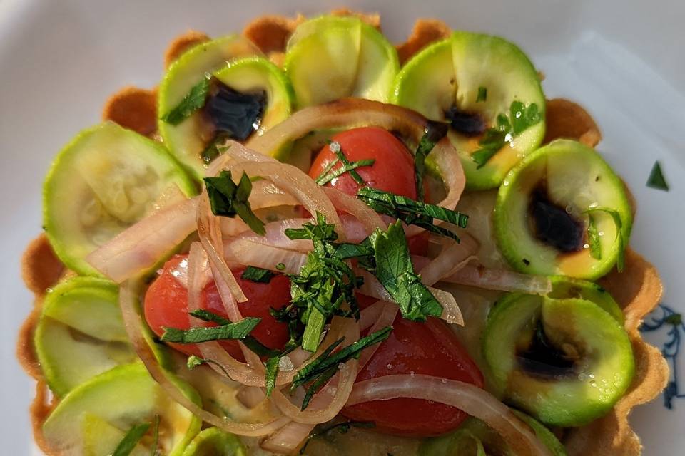 Tartelette courgettes tomates