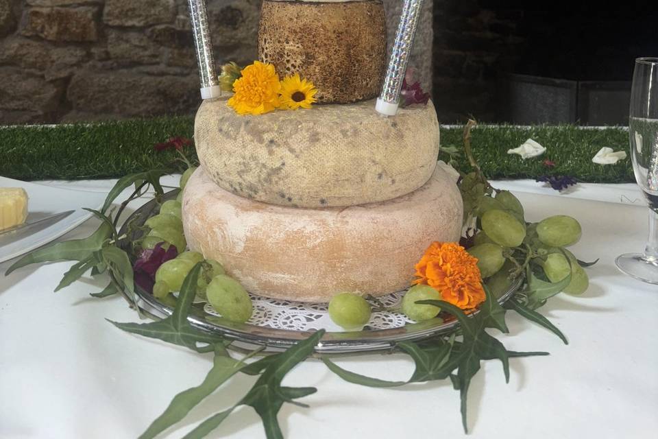 Pièce montée de fromages