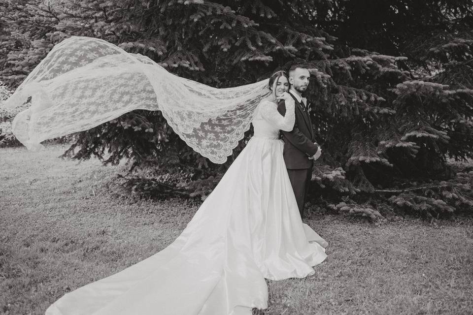 Helena et Rémi, noir et blanc