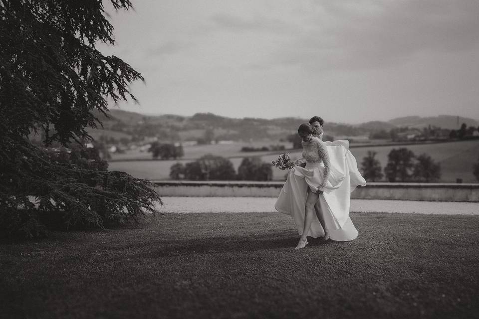 Camille et Ugo, noir et blanc