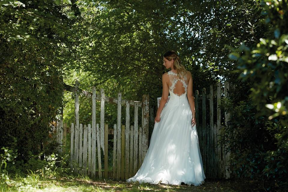 Couronne or/rose pâle mariage - Au Royaume du bijou