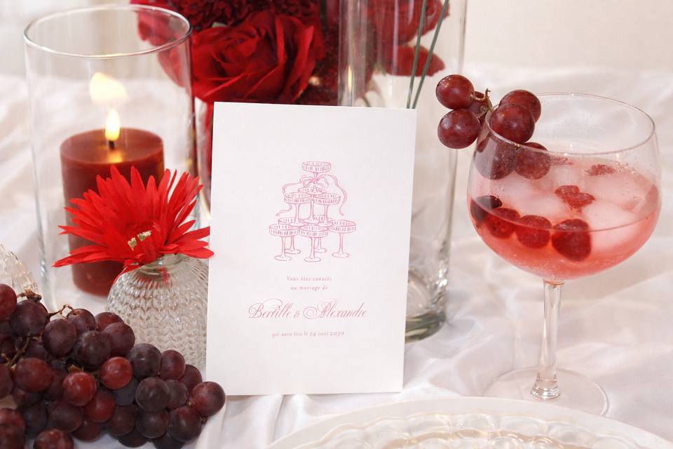 Décoration de mariage raffinée