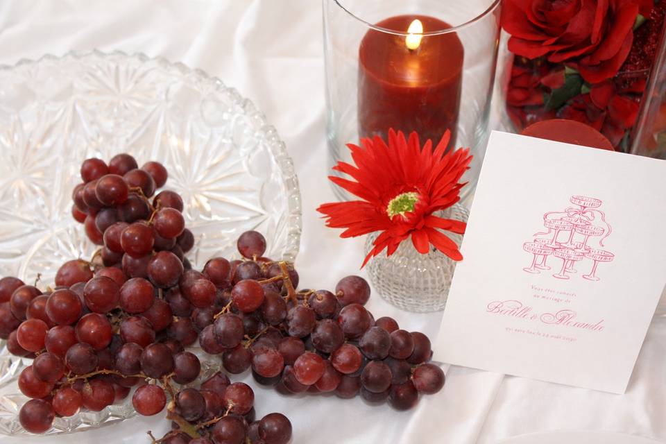 Décoration de mariage raffinée