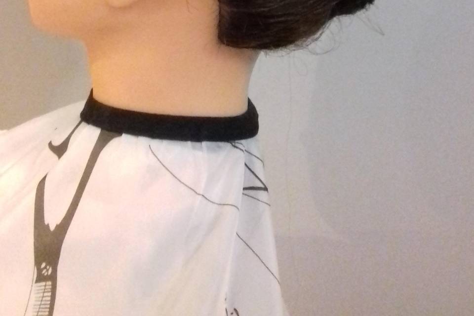 Chignon banane couture