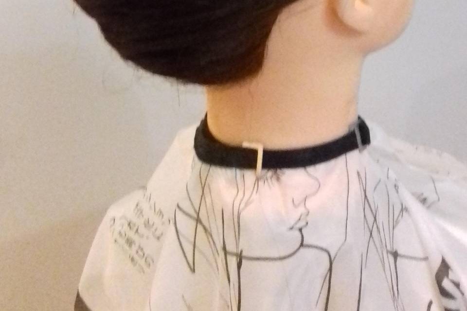 Chignon banane couture
