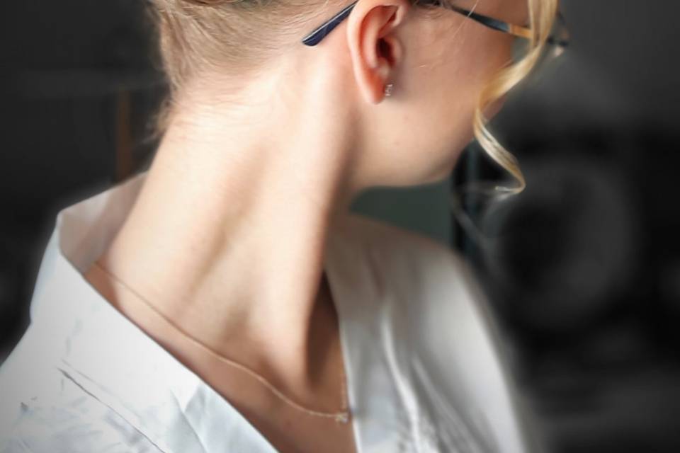 Chignon haut avec tresse
