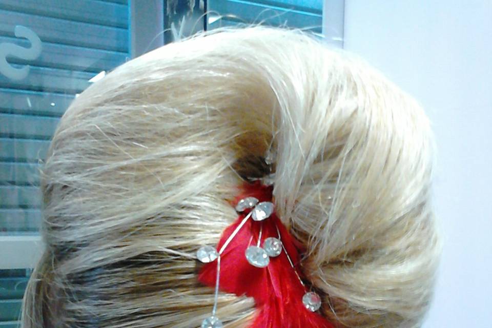 Chignon banane haute
