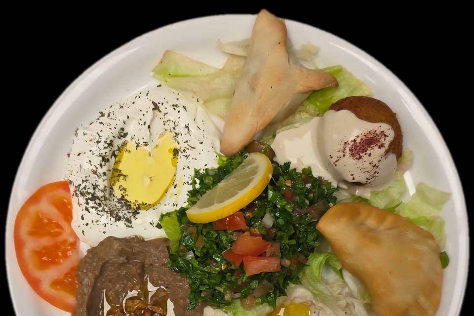 Assiette découverte