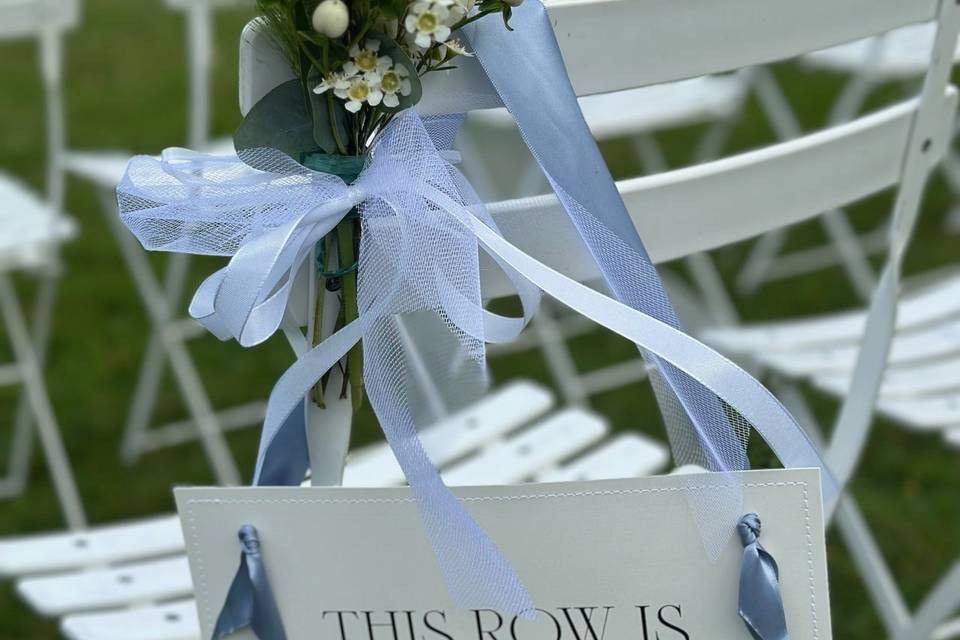 Bouquet de banc d'église