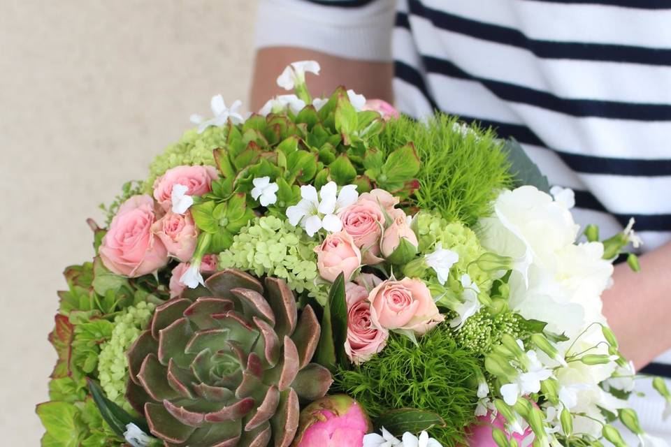 Bouquet avec succulentes