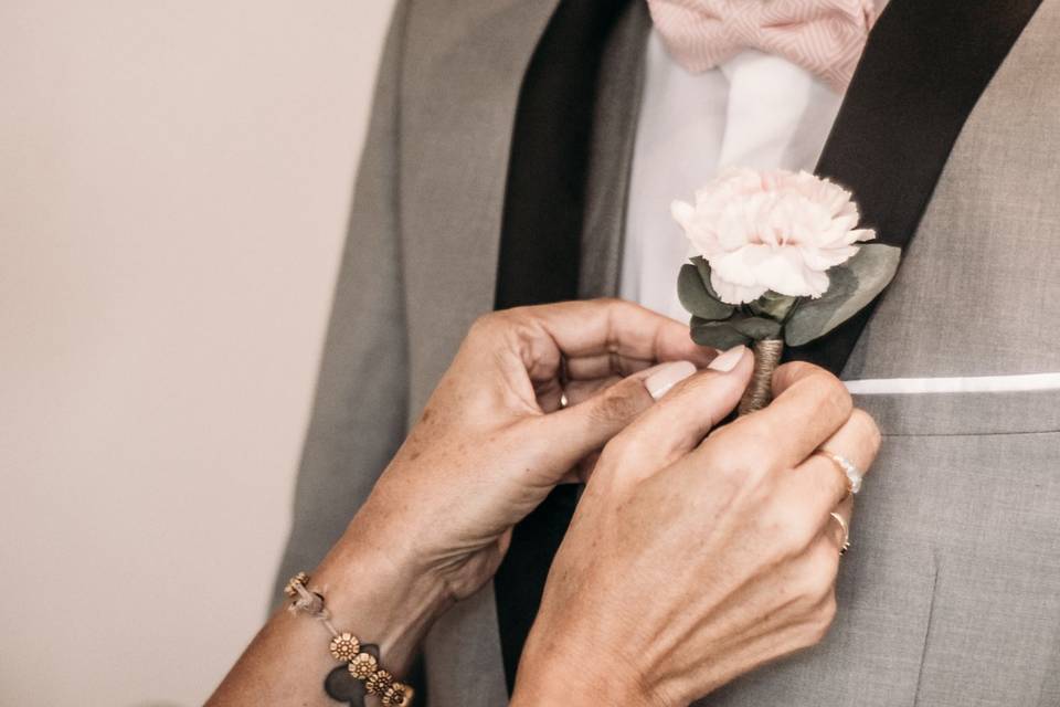 Mariage H&M - Boutonnière