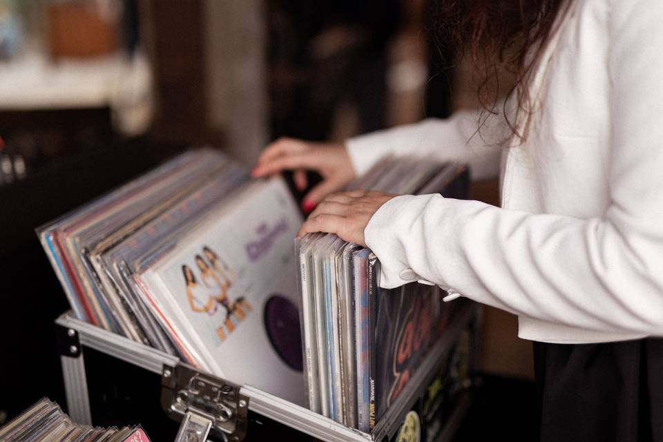 Bar à vinyles