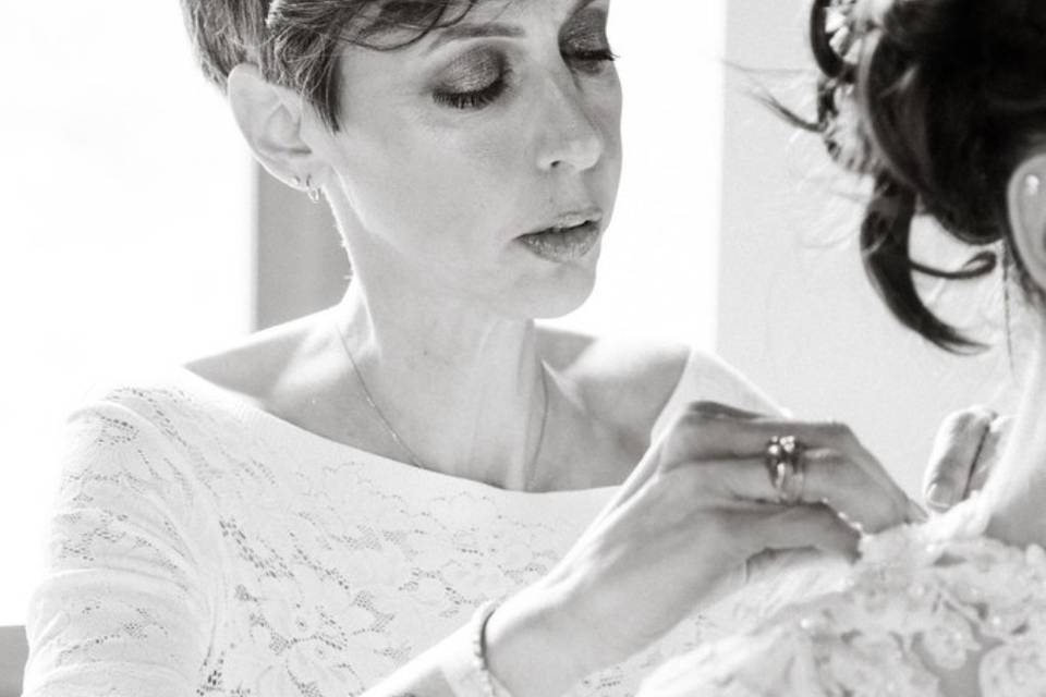 Maquillage maman de la mariée