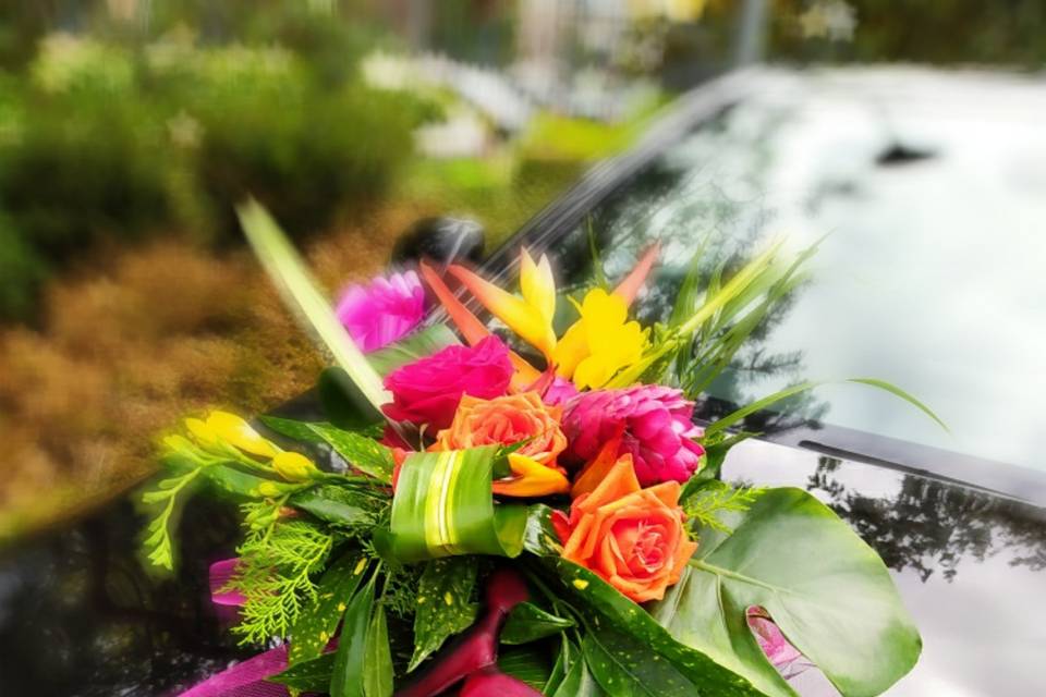 Tables et fleurs d'un jour