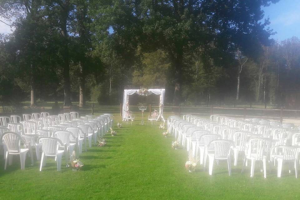 Tables et fleurs d'un jour