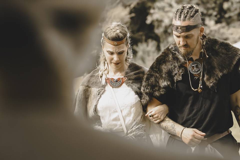 Cérémonie sur le thème Viking