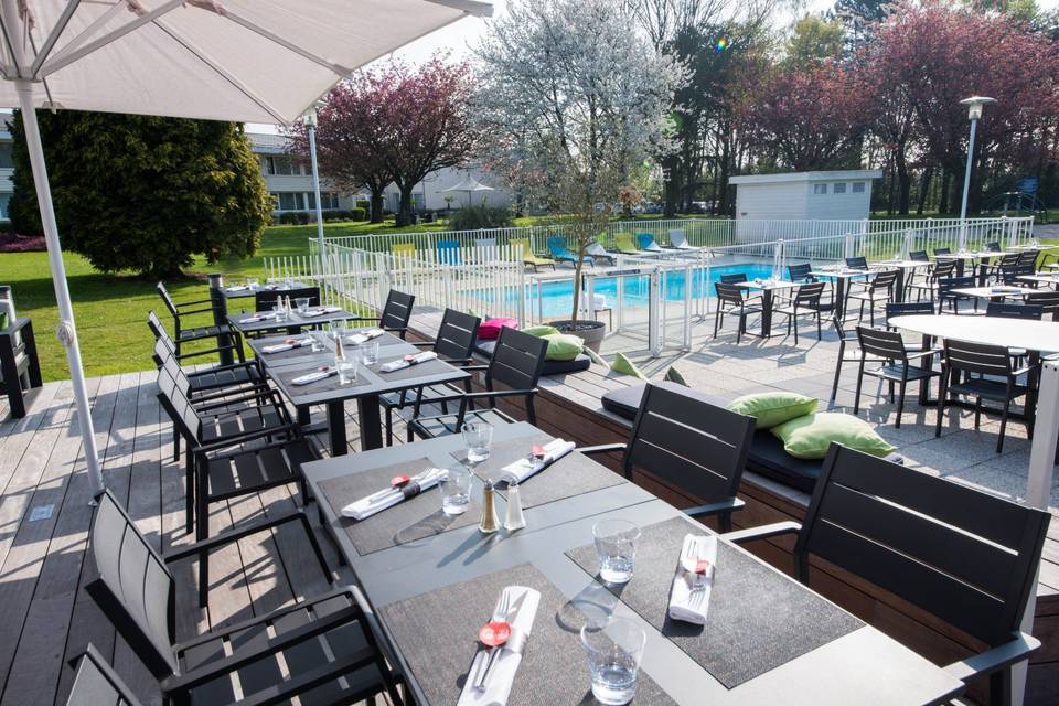 Terrasse du Novotel Lesquin