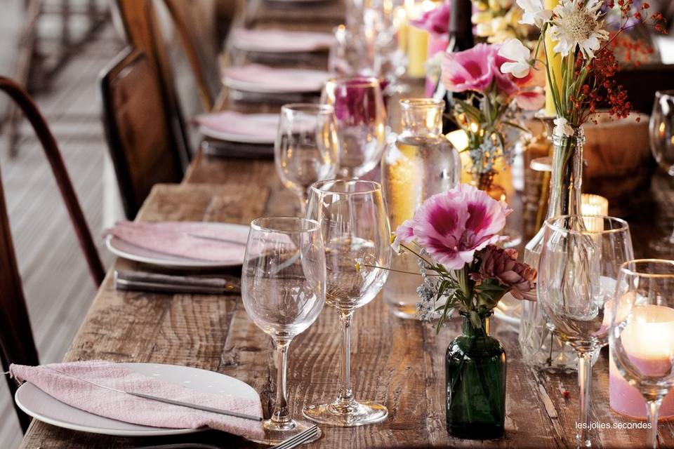 Tables fleuries
