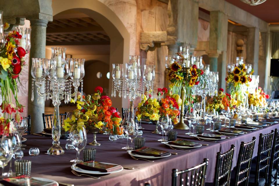 Décoration de table en Toscane