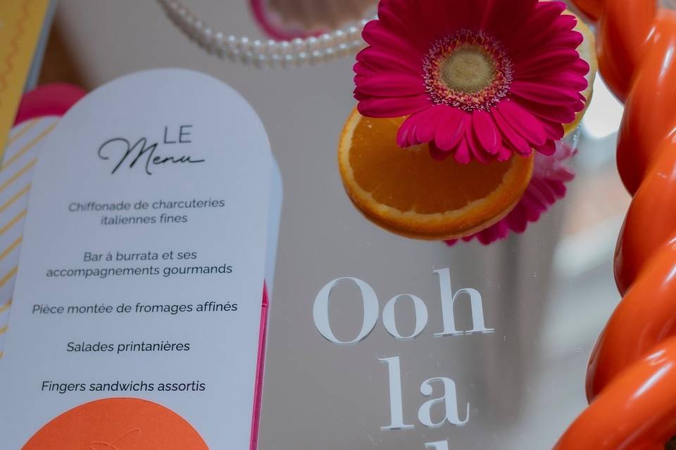 Papeterie mariage coloré