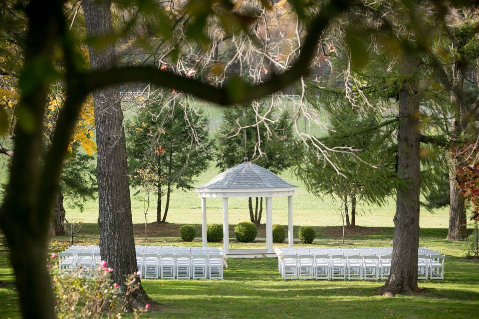 Cérémonie dans le parc