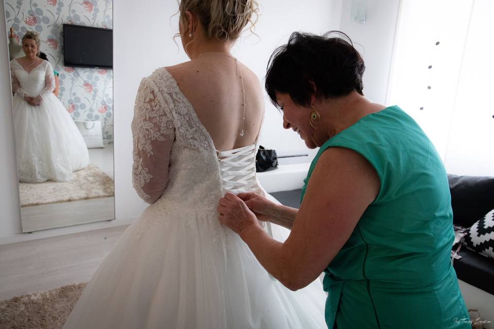 Préparation de la mariée