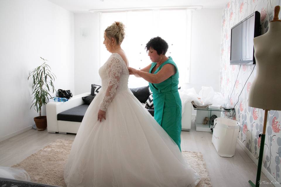 Préparation de la mariée