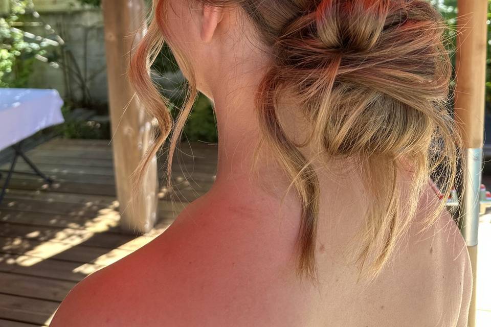 Tresse chignon bas