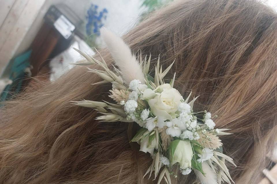 Coiffure naturelle et séchée