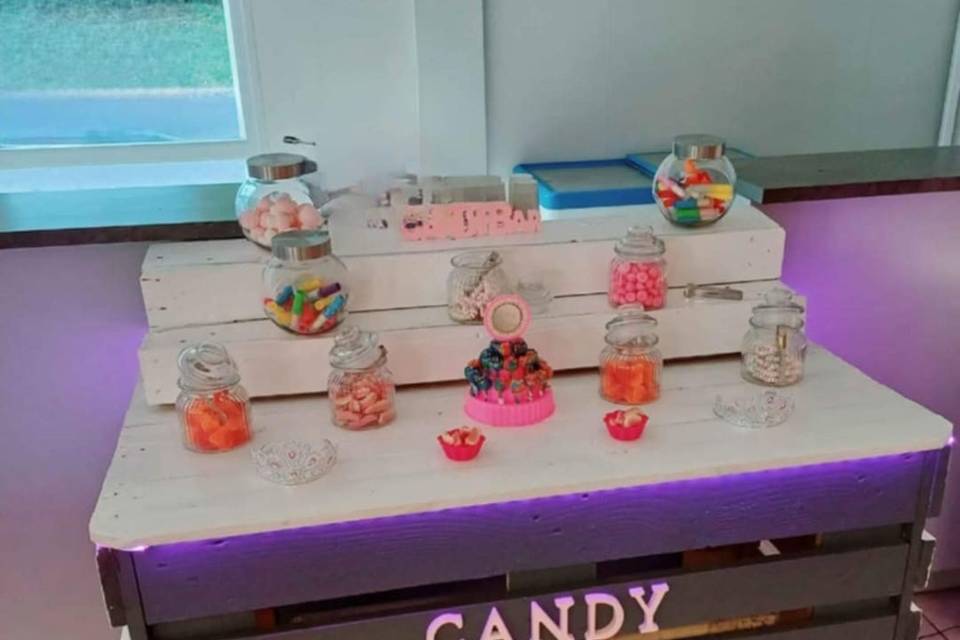 Notre candy bar a leds