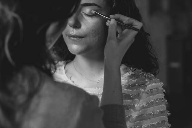 En prestation maquillage
