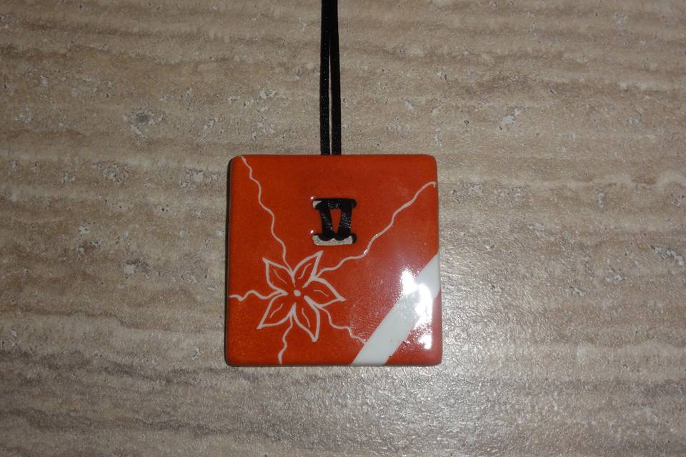 Collier en porcelaine