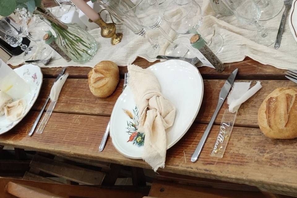 Mise en place table