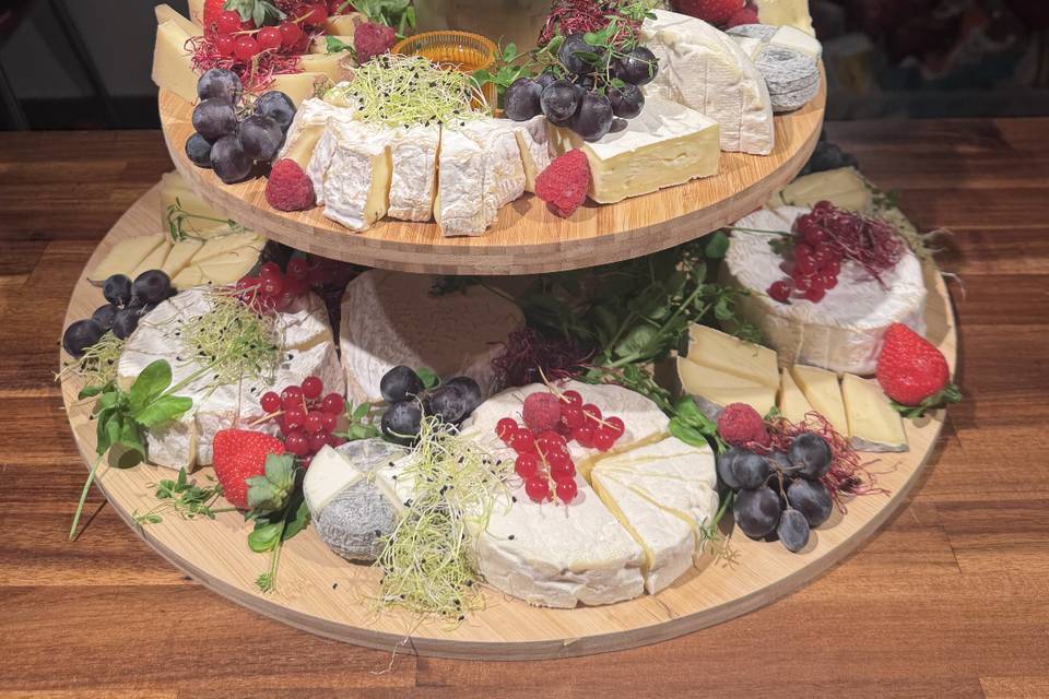 Pièce montée de fromage
