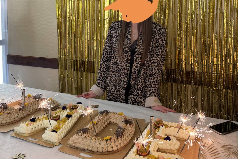 Letters cake
