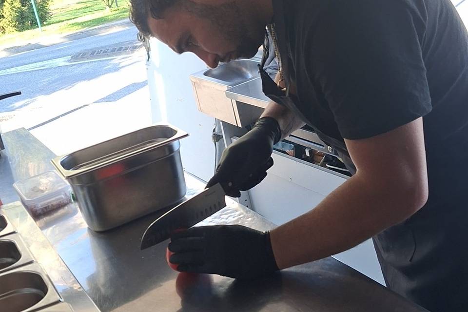 Le chef en action