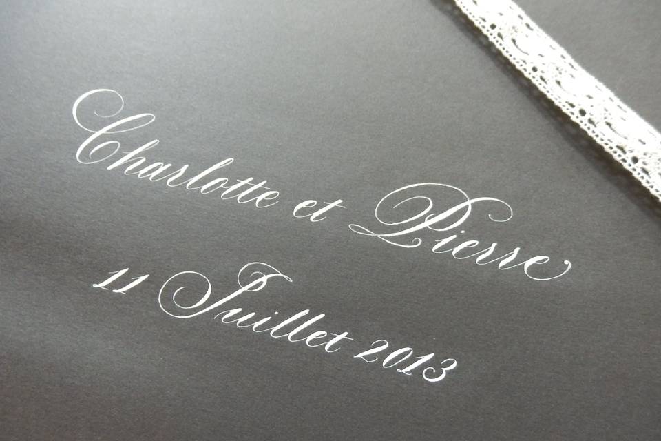 Calligraphie Livre d'or