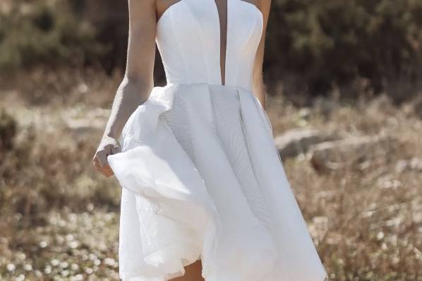 Robe de mariage civil courte